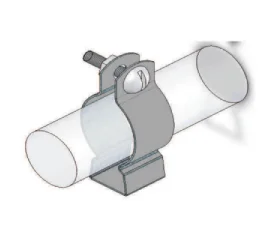 Abraçadeira D com Parafuso